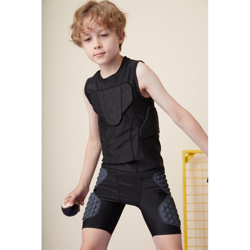 Youth Catchers Gear Boys Padded Chest Protective Shirt, Chest Protect