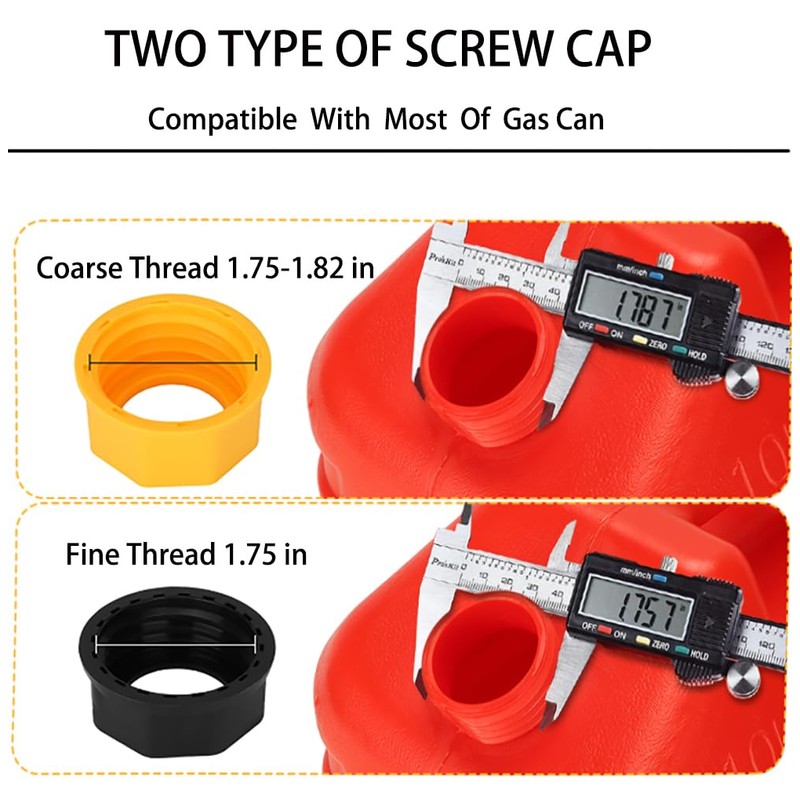 Gas Can Spout Replacement Universal Kit Leakproof Angle Nozzles Gasket