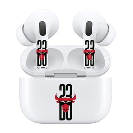 RockMax for AirPods Pro 2nd Generation Skin, Waterproof Vinyl Stickers for Earbuds and Charging Case, Red Bull Decal Wrap, Gift for Women and Men