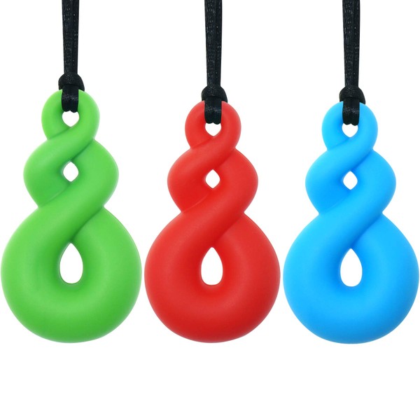 Sensory Chew Necklace for Children Boys Girls (Pack of 3)