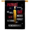 Ornament Collection Remembrance 9/11 House Flag Americana Patriot Day World