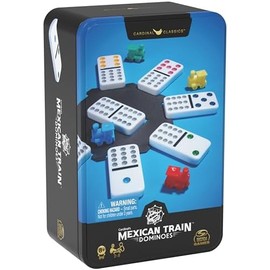 Spin Master Games Cardinal , Doce Dobles Tren Mexicano Juego de dominó Juegos de Mesa clásicos Juegos para niños Juegos de Estrategia Juegos de Mesa