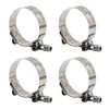70-78mm 304 Stainless Steel T Bolt Hose Clamp Heavy Duty