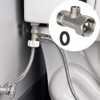 Bidet T Adapter, 7/8” x 7/8” x 3/8” T Valve