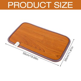 Electric Heated Mat Foot Warmer, Heated Foot Warmers Mat, 50 W Heated Floor Mat for Foot, Heating Pad Under Desk AC 230V Heated feet Mat Pad for Women Office, Bathroom, 30 x 50cm UK Plug