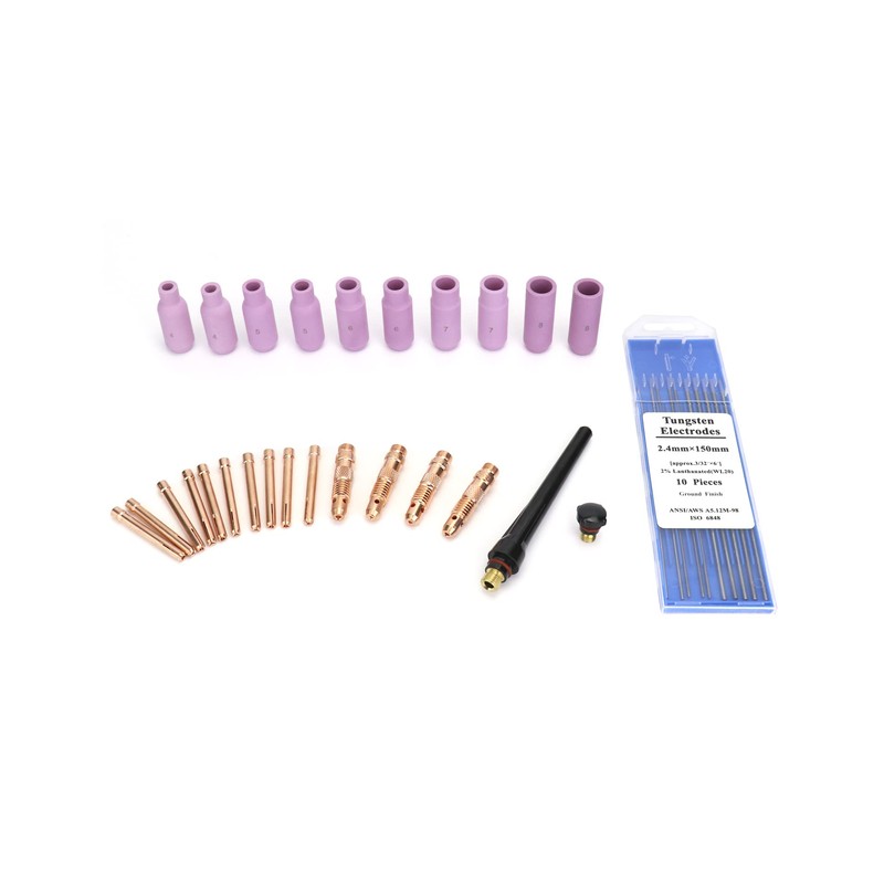 QWORK® TIG Welding Torch Accessories Kit, 36 Pcs TIG Welding