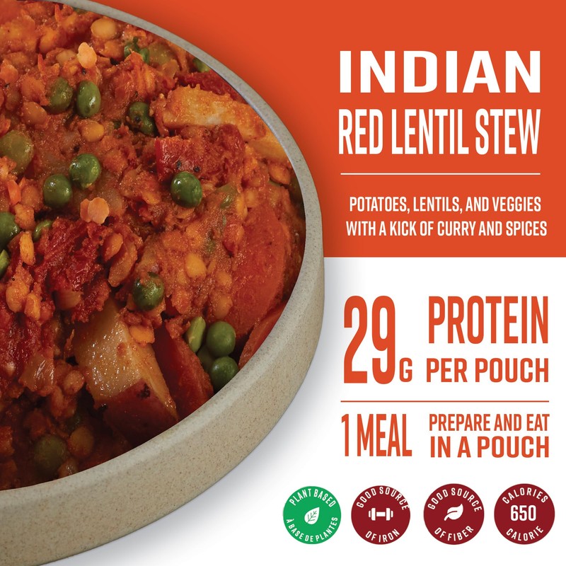 Nomad Nutrition Indian Red Lentil Stew | Instant Freeze Dried