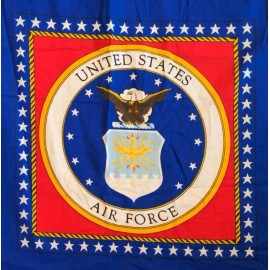 Fabrics US Air Force USAF Seal Square Pillow Block COTTON Fabric CRAFT Panel COLLECTOR