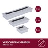 HOOZ 4 x Cable Grommet Desk, 160 cm Aluminium Cable