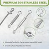 1/16" Metal Curtain Wire Hanging System, 100ft 7×7 Strands 304