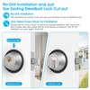 AST Round Deadbolt Lockout Device with Padlock and 3 Brass