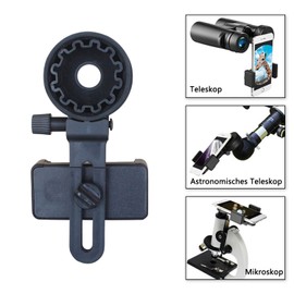 CAM2 Telescopic Phone Adapter, Spotting Scope, Compatible Binoculars, Monocular Microscope, Telescope, Smartphone Holder, Easy Installation, Adjustable, Adjustable Clip for All Phones