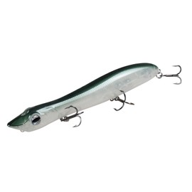 HI-SYINDY Floating Popper Lure, 4.9 inches (125 mm) / 0.6 oz (17.5 g) 3D Real Eye Laser Painted, Great for Surface Fishing Enthusiasts (E)