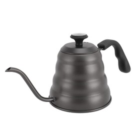 Stainless Steel Coffee Kettle with Thermometer, 1200ml Gooseneck Pour Over Pot for Induction Cooktop, Large Capacity,