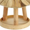 Relaxdays Wooden Bird Feeder for Hanging & Standing, H x