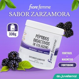 Fiore Femme | Péptidos bioactivos de Colágeno | 330 g | Fotibone | Fortigel | Magnesio |