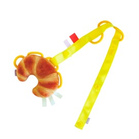 Chaol S11594 Recommended Set, Wakka Rattle + Wakka Strap (Croissant + Hiroiro / 0 Years Old Baby) Baby Newborn Educational Toy, First Toy, Rattle, Fall Prevention, Lost Prevention, Toy, Present, Gift,