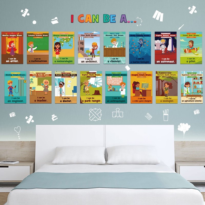 26 Pieces STEAM Careers Bulletin Board Set Science Classroom Bulletin