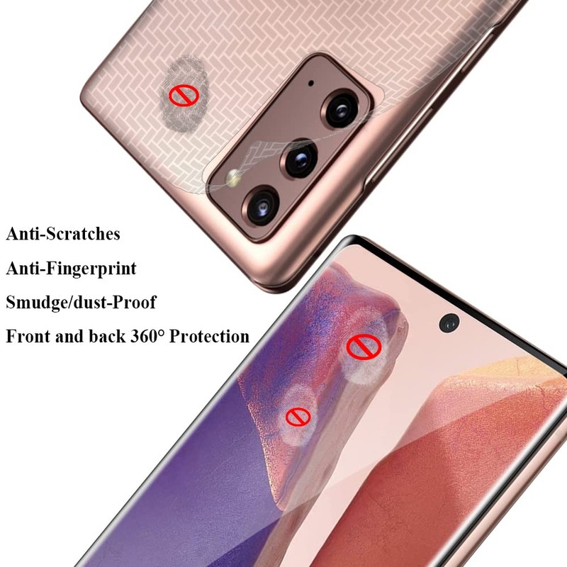 JOLOJO 6 Pack for Galaxy Note 20 (6.7") Ultrasonic Fingerprint