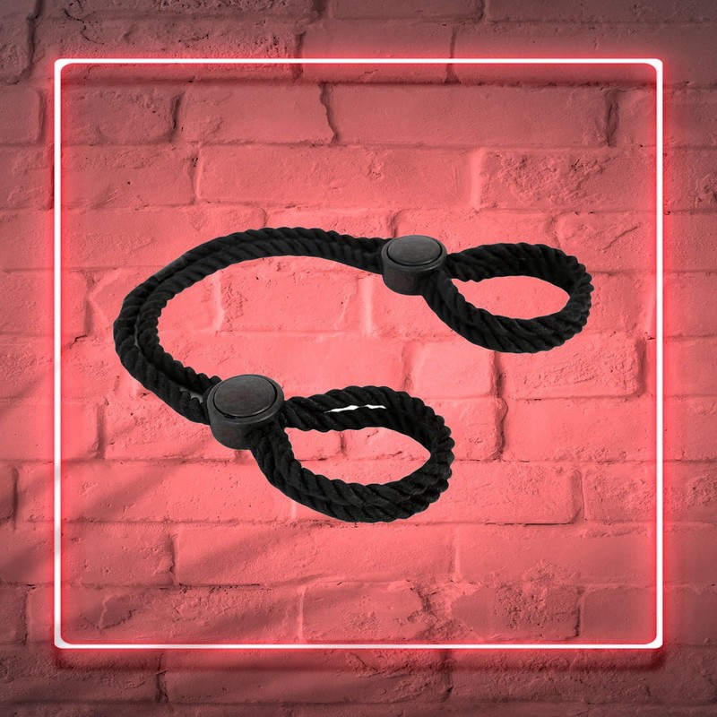 Adjustable Bracelets Anklets for Women Rope Body Chains (Black)