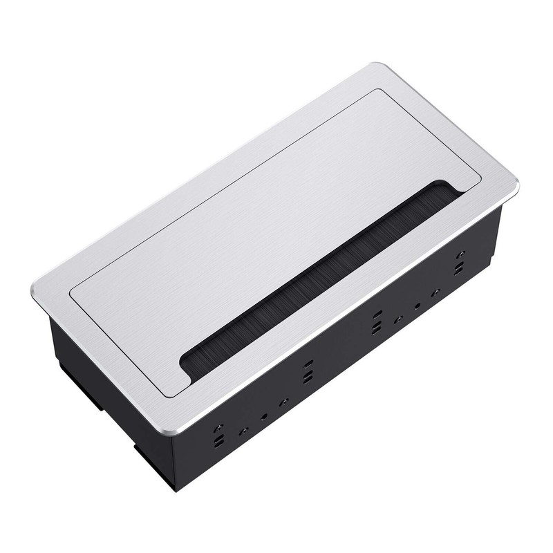 WEBANG Recessed Connectivity Box Outlet for Conference Room Table with