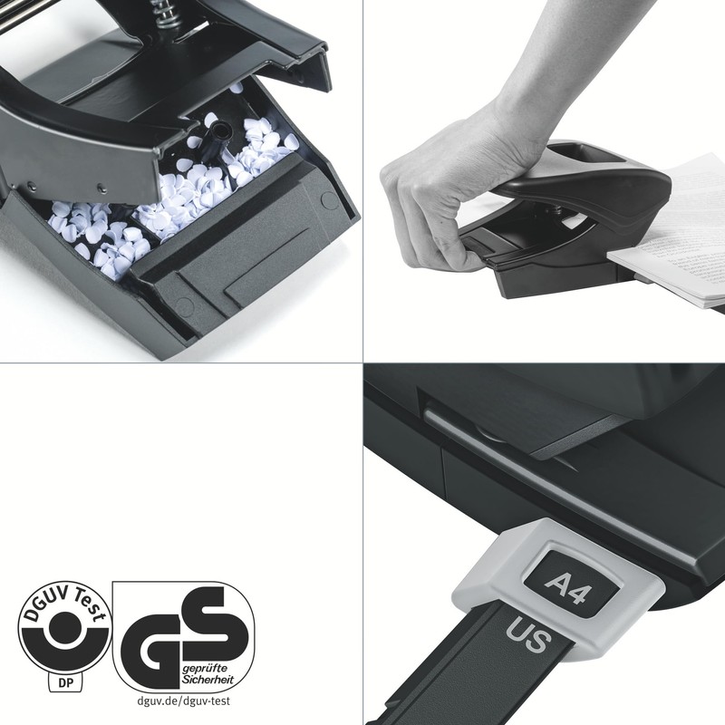 Leitz Hole Punch, 30 Sheets, Guide Bar with Format Markings,