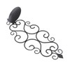2 Pcs Candle Holder Exquisite Classical Style Black Iron Wall