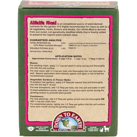 Down to Earth Organic Alfalfa Meal Fertilizer Mix 2-0-1, 0.5 lb