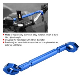 Motorcycle Balance Bar, Motorcycle Accessories Cross Bar Balance Handlebar Aluminum Alloy (Blue)
