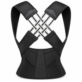 Posture Support Back Brace for Men and Women – Adjustable Breathable Upper Back and Shoulder Support Belt for Everyday Wear
