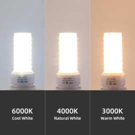 Lidesheng GU24 LED Light Bulb 3000K Warm White High Brightness 1400 Lumen for Bathroom Ceiling Fan 13W 18W 23W T2 Spiral CFL Lamp Replacement, 100-277V 10W 4pcs(Not dimmable) (10W, Warm White)