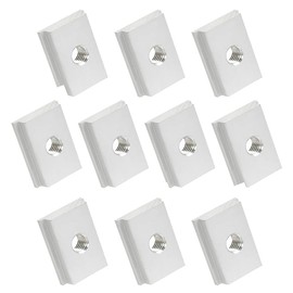 TIMESETL Pack of 10 T-slot nuts, T-nut, M8 thread sliding nuts, 30 x 23 mm, T-slot nuts for woodworking tool, socket