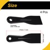 WorkBless 4 Pcs Putty Scraper 2" ABS Plastic Spatula Drywall