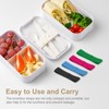 QUARKZMAN Pack of 6 Bento Box Strap Lunch Boxes Strap