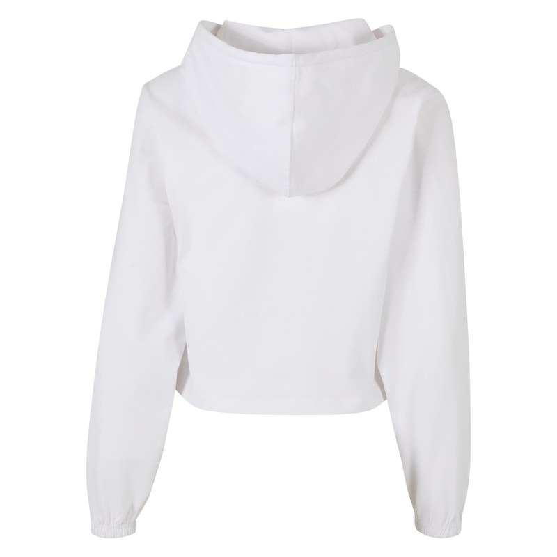 Urban Classics Tb5401-Ladies Heavy Short Hoody Felpa con Cappuccio, Bianco,