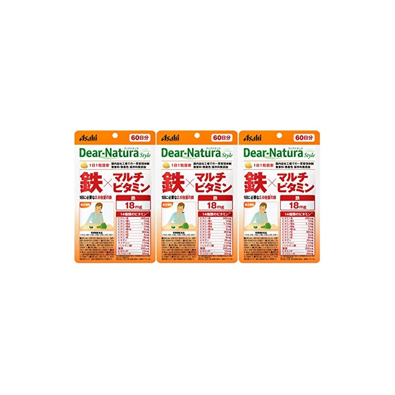 Dear Natura Style Iron x Multivitamin, 60 Tablets (60 Day