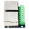 PENGLIN 2 x RJ45 Ethernet Breakout Board Double Socket Adapter,