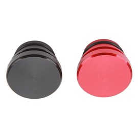 Aramox Cubierta antipolvo para encendedor de cigarrillos, 2 unidades, tapón de polvo para encendedor de cigarrillos, rojo y negro, a prueba de polvo, para vehículos con enchufes de accesorios de 12 V, tapa para encendedor de coche