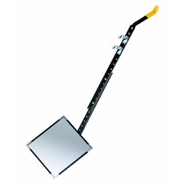 See All DUC-1212F Delux Square Flat Inspection Security Mirror with Wheel, 12" Length x 12" Width