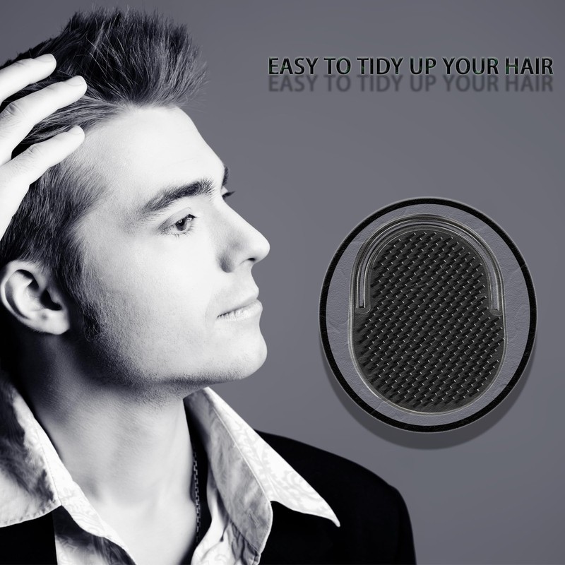 6 Pack Palm Comb For Men,Finger Shampoo Comb Pocket Brush,Suitable