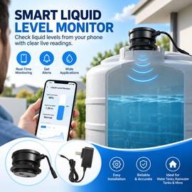 WiFi Ultrasonic Water Tank Level Sensor – Tuya Smart App Monitor with High/Low Alerts