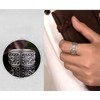 Fan Make RJ115 Silver Ring, Silver Ring, Open Ring, One