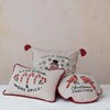 Creative Co-Op, Multicolor Square Cotton Printed Pillow with Snowman, Let