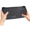 MCSaite MC-8040RF 2.4G Wireless and Bluetooth Mini Keyboard with Built-in