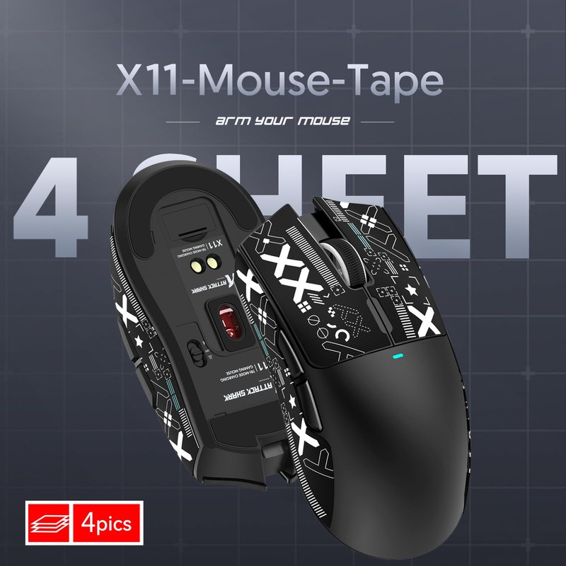 MAGIC-REFINER Attack Shark Gaming Mouse Anti-Slip Grip Tape, Compatible with
