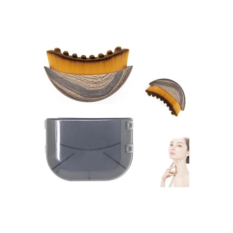 Lymphatic Drainage Massager Face, Lymphatic Contour Face Brush, Dry Brushing