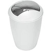 Spirella Atlanta Waste Bin HIPS White Chrome Height 30 cm