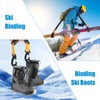 DELAESI Ski Straps 2 Pieces Adjustable Ski Carrier Strap Cushioned