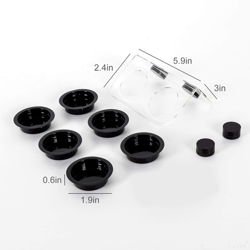WACOOL Magnetic Reptile Ledge, Acrylic Gecko Feeding Ledge with 6PCS