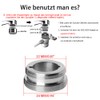 PAROAD Faucet Adapter M22 Plug (Bottom) + M24 Plug (Top)